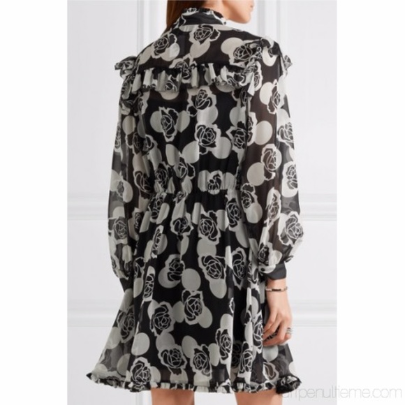 {Topshop} Unique Crawford Floralprint Dress - Sz 8 - Picture 3 of 10